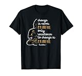 Cita de Buda o regalo de dicho El cambio nunca es doloroso, solo la resistencia al cambio es doloroso.