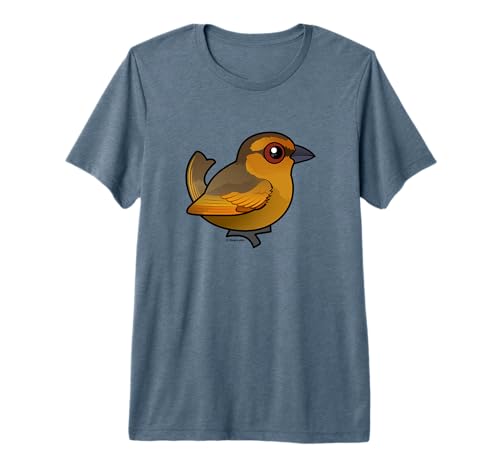 Cute Cartoon Brown Tanager Birdorable Bird Species Premium Tri-blend T-Shirt