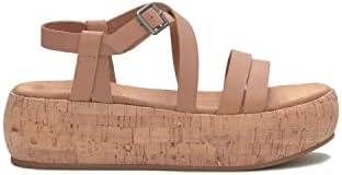 Lucky Brand Women's Jacobean Platform Sandal Wedge, Tan, 9 | Image 6