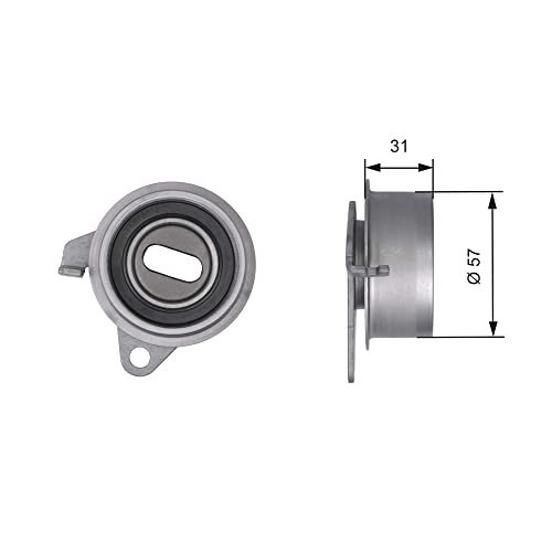 GATES T41211 galet tendeur haute résistance pour distribution et longévité moteur
