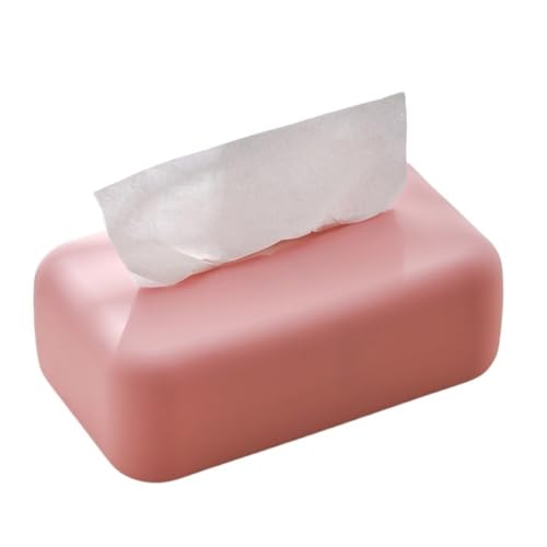 Pojemnik na chusteczki wielokrotnego użytku i dozownik ręczników papierowych – stylowy różowy organizer na chusteczki kuchenne do chusteczek nawilżanych i ręczników papierowych, trwałe i wygodne