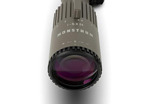 Monstrum Alpha Series 1-6X24 First Focal Plane Ffp Rifle Scope With Moa Reticle | Flat Dark Earth #TOP10
