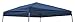 Trademark Innovations Square Replacement Gazebo Top for 10' Slant Leg Canopy, 8' x8', Blue