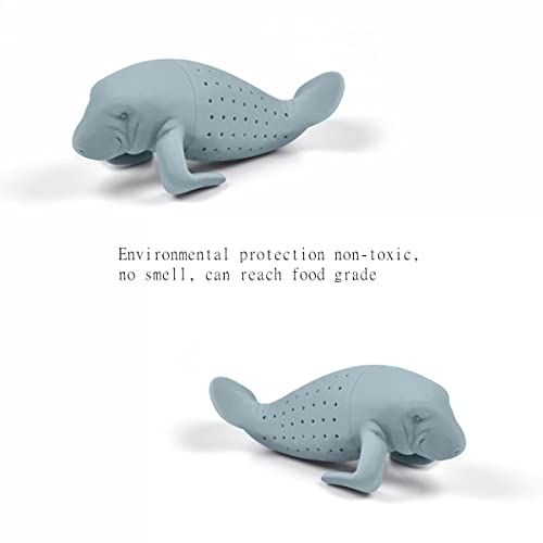 Beetoo Silicone Tea Infuser, 2Pcs Silicone Tea Infuser Dolphins, Silicone Tea Infuser For Loose Tea, Tea Infuser Animal Set  For More Enjoyable Tea Times With Friends #TOP2