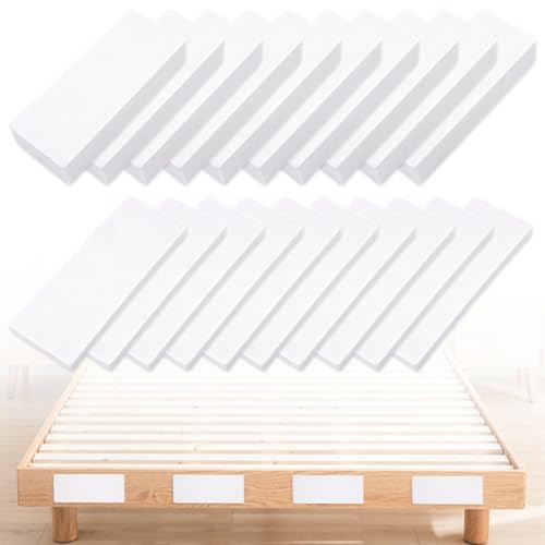TESSTSY 20 Pièces Espaceurs en Mousse EVA Mur, Mousse Autocollante Protection Murale, Butoir Tête de Lit, Protection Murale Lit, pour Lits, Canapés, Armoires (Blanc)