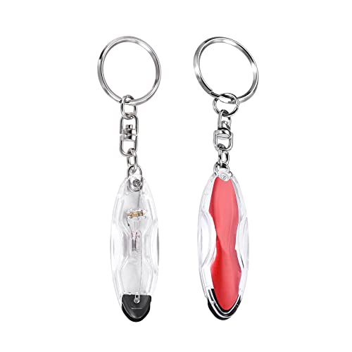 Image of Static Dissipative Keychain - [ Static-Free ] Electrostatic Discharge Resin Conductive Antistatic Key Ring, Red