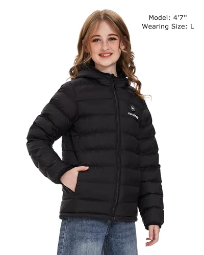Image of Venustas Kids Heated Jacket with Battery Pack, Girls Lightweight Electric Heated Coat