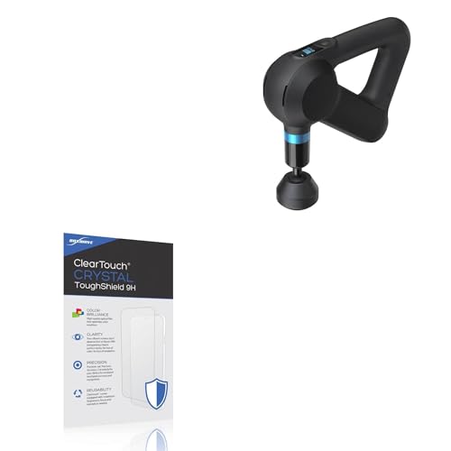 Protector de Pantalla BoxWave Compatible con Therabody Theragun Elite - ClearTouch Crystal ToughShield 9H (2 unidades), Película Flexible Transparente 9H