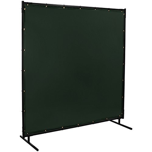 Steiner 533HD-4X6 Protect-O-Screen HD Welding Screen with Flame Retardant 14 Mil Tinted Transparent Vinyl Curtain, Green, 4' x 6'
