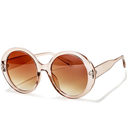 Womens Fashion Circle Round Jackie O Bold Chic Sunglasses 1001