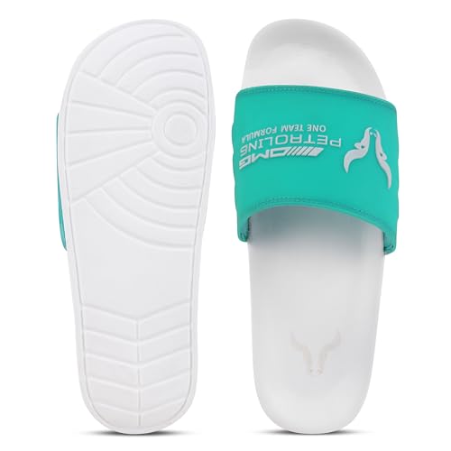 LIDDU Premium AMG1.6 Sliders for Men, Green Sea Green - Image 3