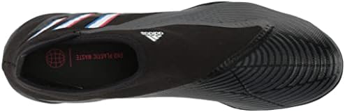 adidas Unisex Predator Edge.3 Laceless Turf Soccer Shoe, Core Black/White/Vivid Red, 10 US Men | Image 4