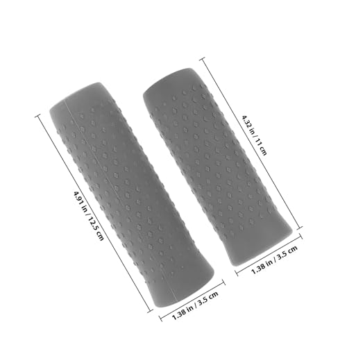 ROMISBABA 電動スクーター用滑り止めシリコンハンドルグリップ 対応 軽量ソフト素材 快適振動吸収ハンドルカバー