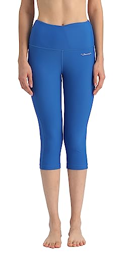 Image of Ubestyle UPF 50+ High Waist Women's Yoga Capri Leggings Swimming Tights Sun Protective