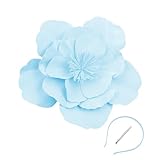 Saiyana Fascinadores de flores grandes para niñas y mujeres, cosplay, fiesta, baile de graduación, sombreros de disfraces con diadema y clip (azul)