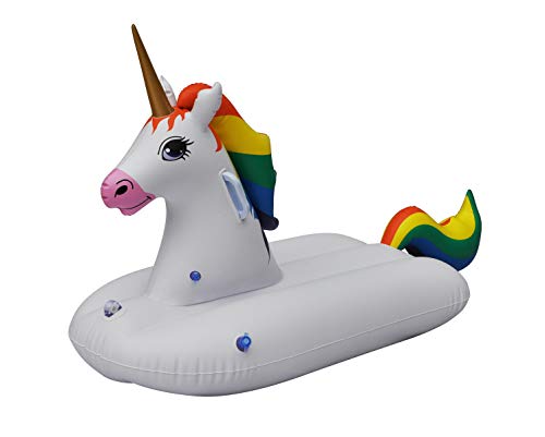 Jet Creations Inflatable Unicorn Tube Pool Floatie Ridable Blow Up Summer Beach Swimming Pool Party Lounge Raft Decorations Toys Kids Adults 49 Inch Fun-Unicornm #TOP4