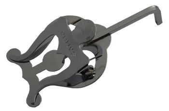 Atril marcha trompeta, super, curvado, corto Cromado