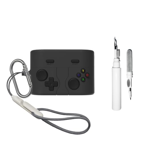 [4 in 1] TSVSXS ���킢���P�[�X Sony WF-1000XM6 �L�[�`�F�[���ƃX�g���b�v�t���A�\�t�g�V���R�� �J�[�g�D�[�� �t�@�j�[�Q�[���P�[�X �N���[�j���O�L�b�g�t�� �j�����p