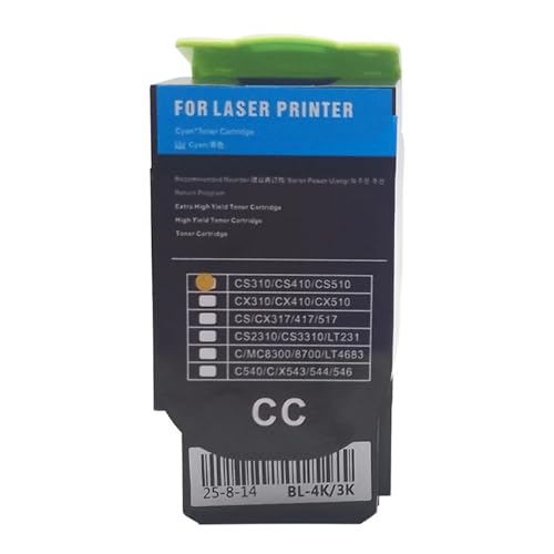 Cartouche toner cyan compatible Lexmark CS310dn CS410dn CS510de CX410