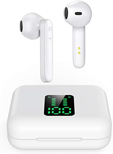 Bluetoooth 5.0 Wireless Earbuds in-Ear Wireless Headphones Sport Bluetooth Headphones Hi-Fi Stereo Sweatproof Bluetooth Earphones Buit-in Mic for Work/Running/Travel/Gym