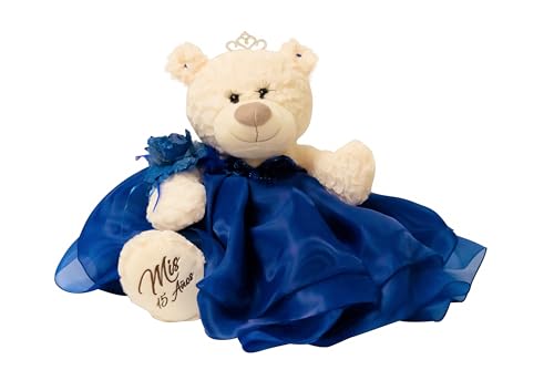 Product Image of the 20' Quince Anos Quinceanera Last Doll Teddy Bear with Dress (Centerpiece) ~Royal Blue~ B16831-15