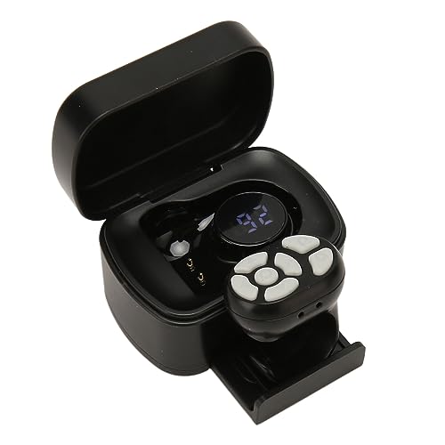Tik Tok Bluetooth-Fernbedienungs-Seitenwender, 3-in-1-Wireless-Fernbedienungs-Scrolling-Ring, Video-Scrolling-Ring-Kamera-Auslöser-Fernbedienung (Schwarz)