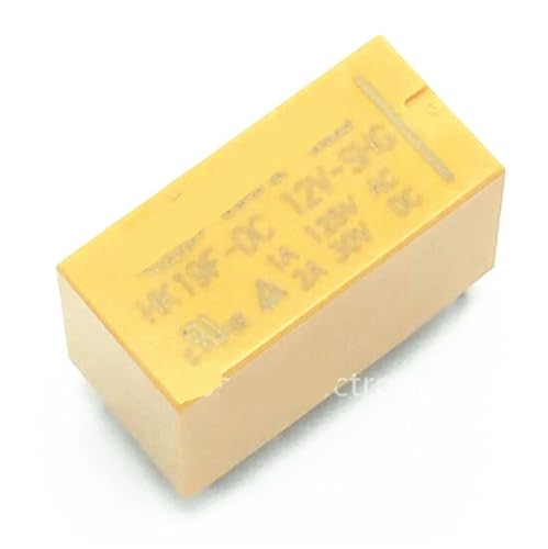 Relais de puissance miniatures DC 12 V haute précision HK19F DPDT type PCB 8 broches