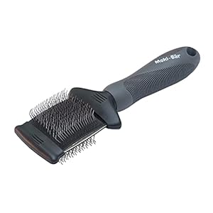 Moki Bär Brosse à démêler pour chien – Tête flexible – Pour desserrer les nœuds et les nœuds – Soin quotidien du pelage