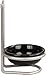 Spectrum Euro Standing Spoon Rest with Ceramic Dish Upright Cooking Utensil Holder for Kitchen Counter Oven Stove, Modern Steel Stand with Drip Catcher Stove Top Ladle Holder Stain Nickel