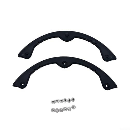 SiSinkal Snowboardschutzbügel für Kantenschutz, gebogener Anti-Kollisionsstreifen, kompatibel mit Snowboards, Ski, Skateboards, Longboards, 2 Pack Schwarz Kunststoff Nasenschutz (M)