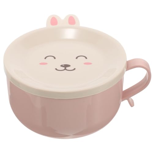 YARNOW Doppelschichtige Edelstahl Nudelschüssel - Isolierte Schale Mit Deckel Und Löffel