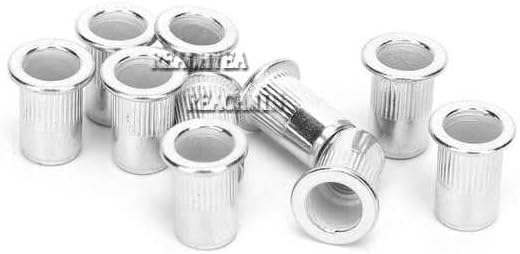 200Pcs M6 Professional Aluminum Rivet Nut Threaded Insert Nut Fastener Accessory