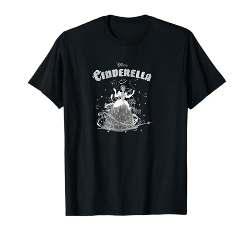 T-Shirt Cendrillon Disney fille t-shirt transformation robe paillettes
