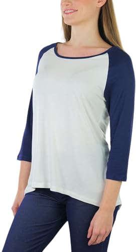 Image of ToBeInStyle Women's Classic Two Color Cotton Baseball T-Shirts