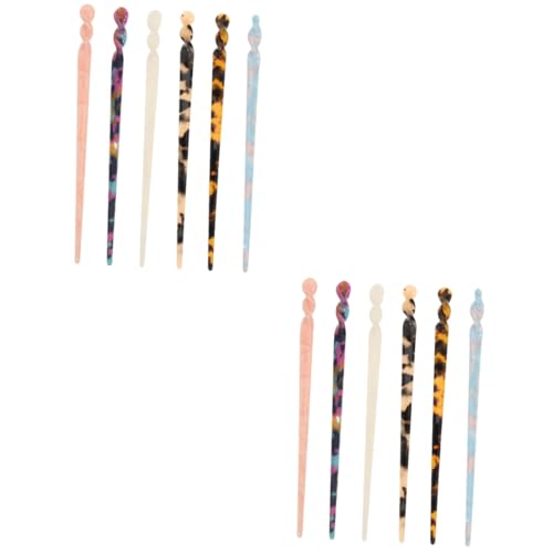Épingles à cheveux vintage 12 couleurs pour chignon impeccable