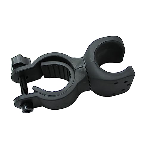 OSOLADY 360Degree Adjustable Bike Light Mount Holder Lightweight Rubber Handlebar Flashlight Clamp for Steady Attachment Black