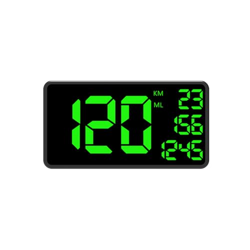 ALINREDBX 6.2'' GPS Speedometer Extend Digital Display MPH/KMH Vehicle Odometer Trip Meter Course Overspeed Alarm