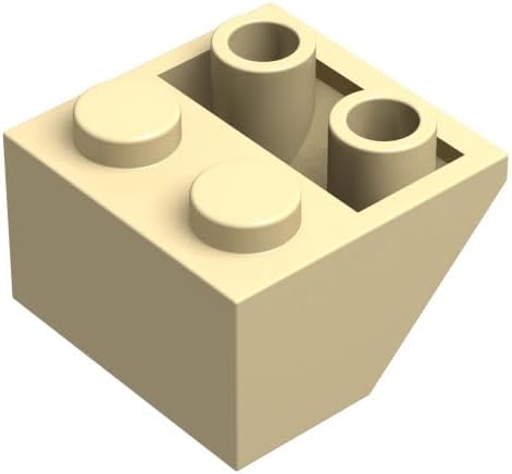 Classic Slope Block Bulk, Green Slope Inverted 45 2x2, Building Slope Flat 100 Piece, Compatible with Lego Parts and Pieces(Color:Green)