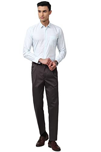 Image of Peter England Men Regular Fit Casual Pants