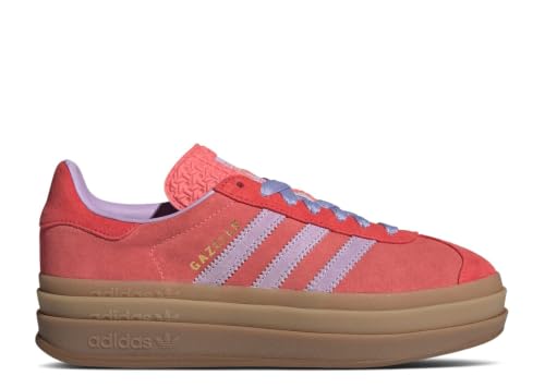 Image of adidas Gazelle Bold Women's Sneakers, Semi Flash Red /Powder Plum /Semi Lucid Red, Size 9