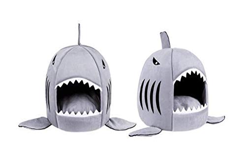 Lit pour chien lavable avec coussin amovible forme requin - 6
