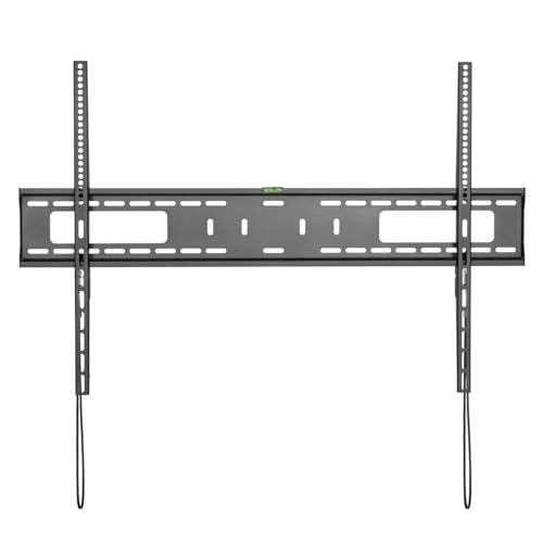 Ewent Supporto Tv Da Parete, Supporto Tv Fisso Per Schermi Oled,Qled,Led,Lcd,Piatti, Curvi Ed Extra Slim Da 60-100", Staffa Universale Con Vesa 900X600, Ideale Per Casa,Ufficio,Negozi E Bar, Nero - 2