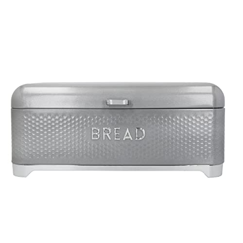 KitchenCraft Lovello Panera Decorativa de Acero al Carbono, 42 x 22 x 18 cm - Gris Cover