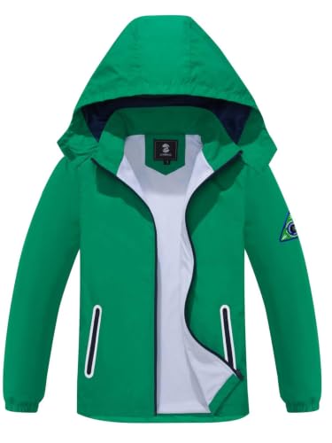 Image of SaphiRose Kids Waterproof Rain Jacket Mesh Lined with Removable Hood