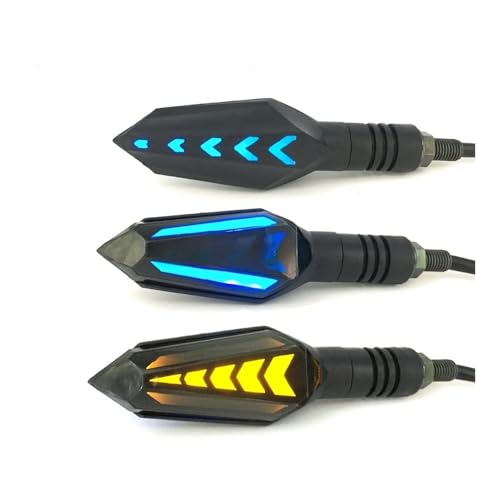 Clignotants moto LED universels 12V à défilement effet eau dynamique 4 pièces avant arrière
