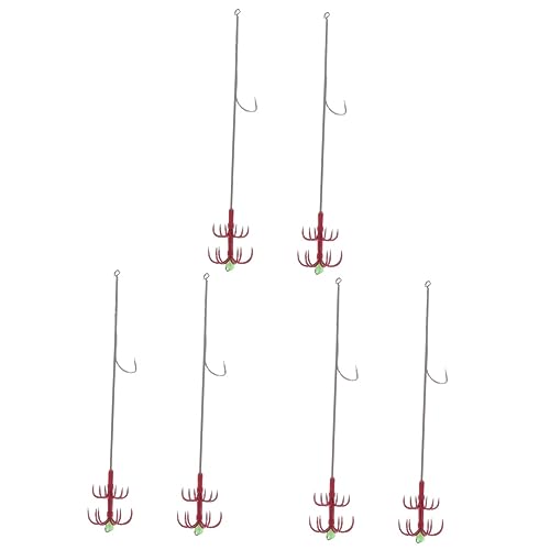 Hameçon de pêche au poulpe double pinces YARNOW en acier inoxydable durable