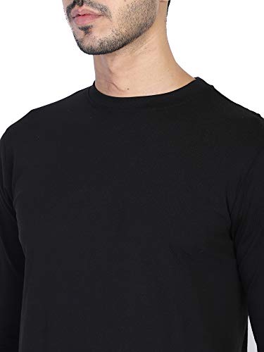 Image of DYCA by Bodycare Men's Cotton T Shirt | Round Neck | Full Sleeve | Regular Fit