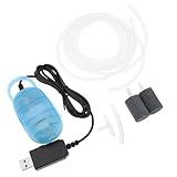 LOLIPPYY USB Aquarium Sauerstoffpumpe Leise mit Luftstein und 2m Schlauch Universelle Kleiner Luftbelüfterpumpe für Innenaquarien und Fischbecken