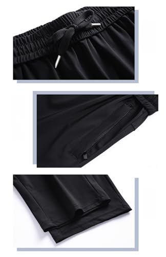 Airflexion Pants, Airflexion - Pull On Ice Silk Comfort Everyday Pants, Super Stretch Drawstring Jogger Pants with Pockets4