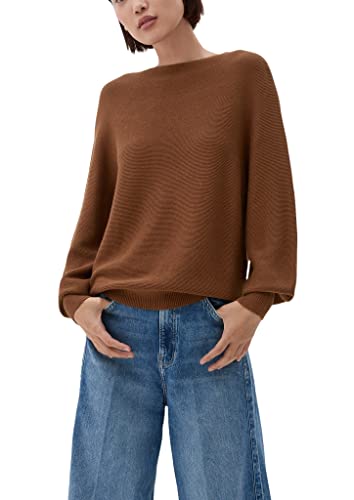 s.Oliver Damen 2121137 Pullover, Braun, 40 EU